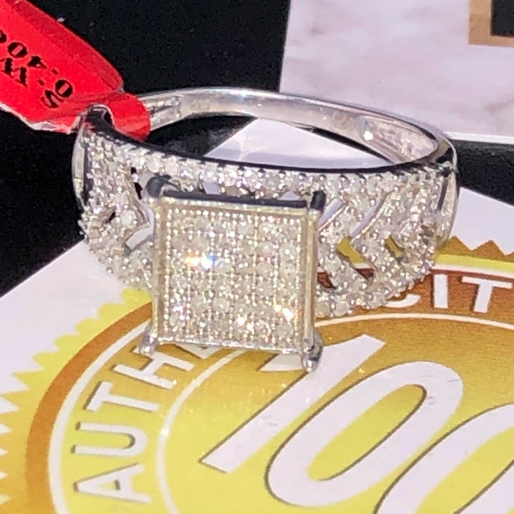 Designer REAL DIAMOND custom ring NOT CZ best gift